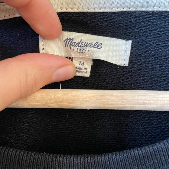 Madewell Maison Des Arts Automne Sweatshirt Black - Picture 3 of 5